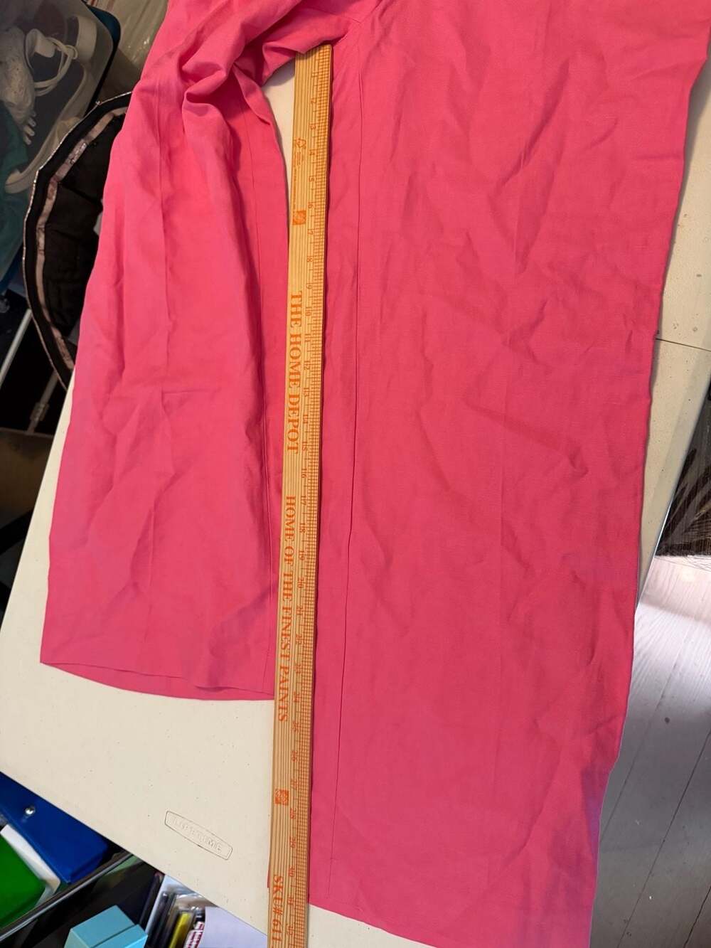 Talbots Greenwich Pants High Waist Wide Leg Pink 14W 14 Wide - Picture 8 of 10
